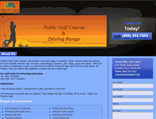 Tablet Screenshot of golfcoursesamarillo.com